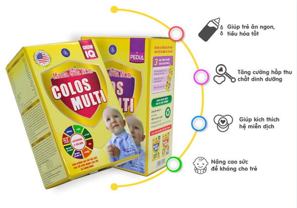 Sữa non Colos Multi hỗ trợ trẻ tăng cân hiệu quả